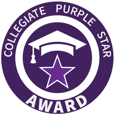 ϲҳ honored with collegiate purple star